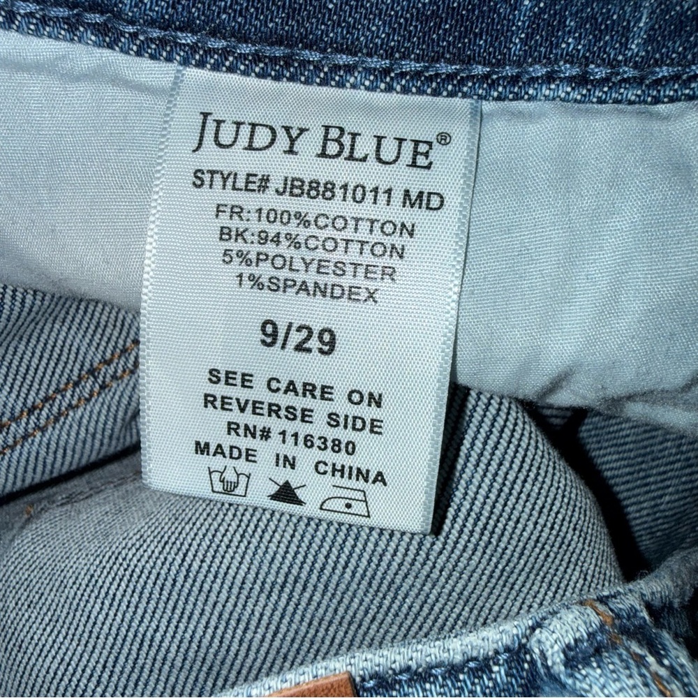 Judy Blue Women's Straight Leg Jeans - Size 9 - Picture 11 of 12